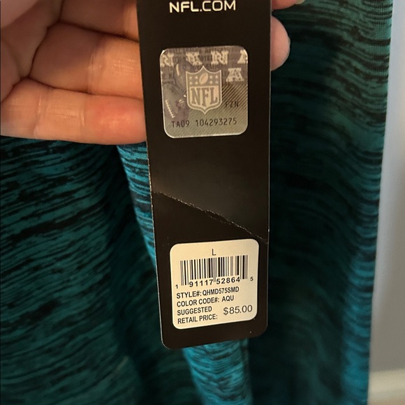 Miami Dolphins Teal and Orange Hoodie - Picture 3 of 4